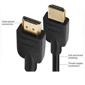 amazon basics High Speed 6ft. HDMI CABLE male to male - Like New